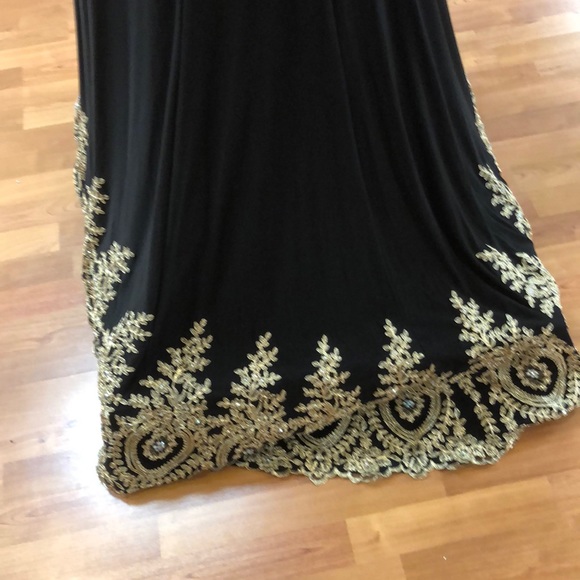 Black prom dress with rhinestones - Picture 6 of 8